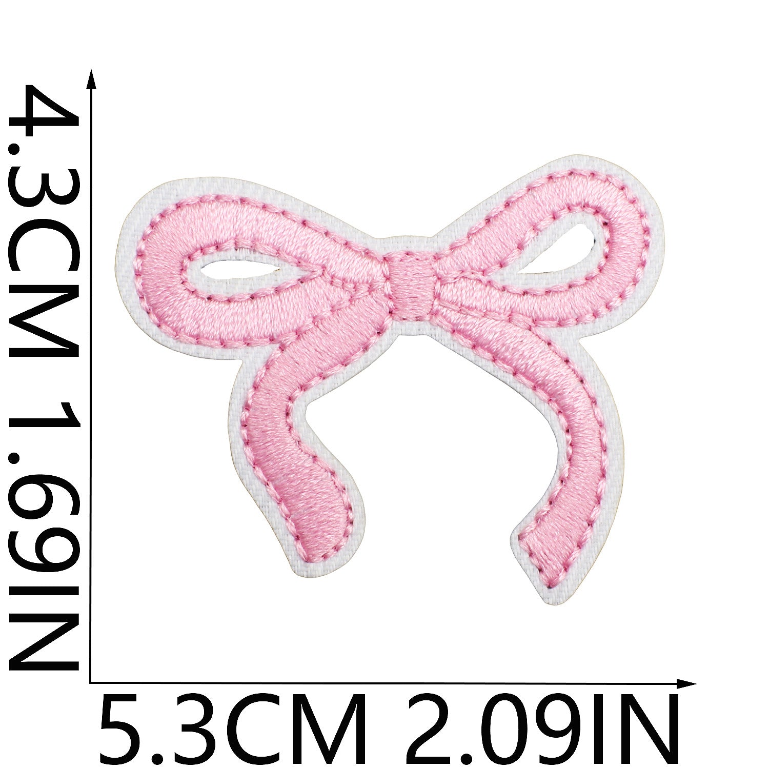 Wholesale Cherry Bow Embroidered Cloth Patch